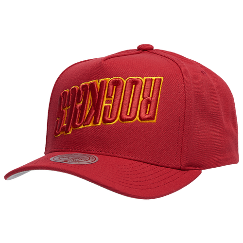 Mitchell & Ness Houston Rockets  Rockets Hardwood Classics Upside Prosnap Cap In Red/red