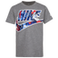 Nike Short Sleeve Graphic T-Shirt - Boys' Preschool Carbon Heather/Black