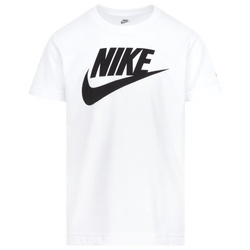 Boys' Preschool - Nike Futura Evergreen Short Sleeve T-Shirt - White/Black