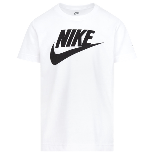

Boys Preschool Nike Nike Futura Evergreen Short Sleeve T-Shirt - Boys' Preschool White/Black Size 6