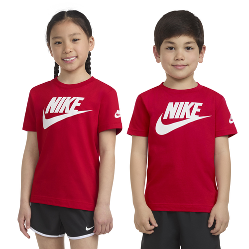 

Boys Preschool Nike Nike Futura Evergreen Short Sleeve T-Shirt - Boys' Preschool Red/White Size 7
