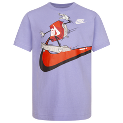 Boys' Preschool - Nike Cool After School Short Sleeve T-Shirt - Purple/White