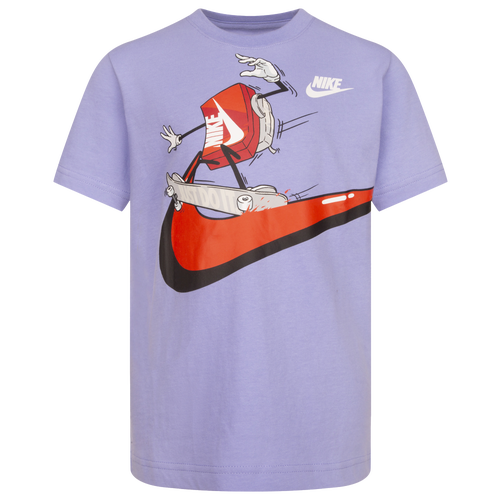 

Boys Preschool Nike Nike Cool After School Short Sleeve T-Shirt - Boys' Preschool Purple/White Size 4