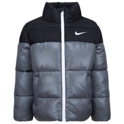 Boys' Preschool - Nike Colorblock Puffer Jacket - Black/Black