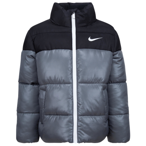 

Boys Preschool Nike Nike Colorblock Puffer Jacket - Boys' Preschool Black/Black Size 6