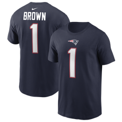 Men's - Nike Patriots Player Short Sleeve T-Shirt - College Navy