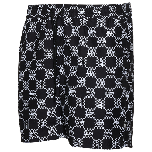 

Vans Mens Vans Primary Print Boardshorts - Mens Black/White Size S