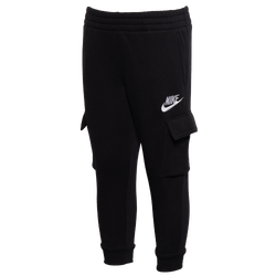 Boys' Preschool - Nike NSW Club Fleece Cargo Pants - Black/White