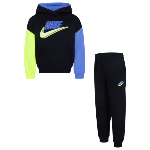 

Boys Preschool Nike Nike NSW Best Foot Forward Pullover Set - Boys' Preschool Bllack/Black Size 4