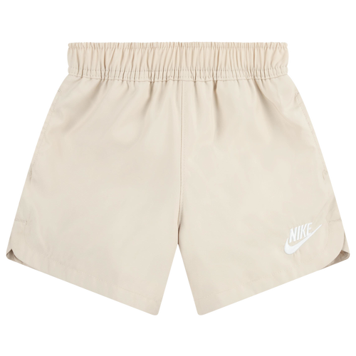 

Nike Boys Nike LBR Woven Shorts - Boys' Toddler White/Brown Size 4T