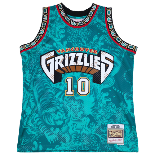 

Mitchell & Ness Mens Mike Bibby Mitchell & Ness Grizzlies CNY Jersey - Mens Teal/Gold Size XL