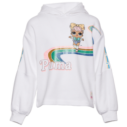 Girls' Grade School - PUMA LOL Dawn Fleece Hoodie - White/Multi