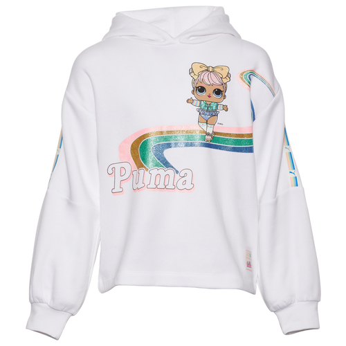 

Girls PUMA PUMA LOL Dawn Fleece Hoodie - Girls' Grade School Multi/White Size M