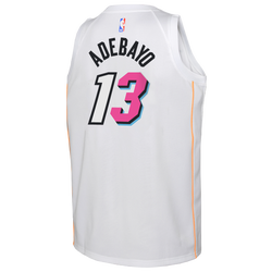 Boys' Grade School - Nike Heat City Edition Swingman Jersey - White/Yellow