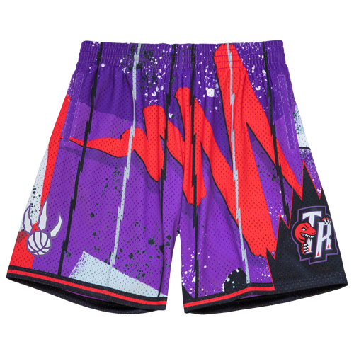 

Mitchell & Ness Mens Toronto Raptors Mitchell & Ness Raptors Hyp Hoops Shorts - Mens Purple Size M