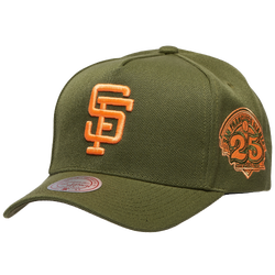 Adult - Mitchell & Ness Giants Neon Pop Pro Pinch Cap - Olive