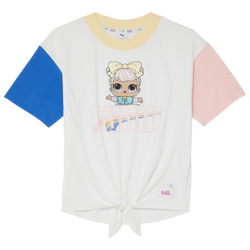 Girls' Grade School - PUMA LOL Dawn Tie Knot T-Shirt - White/Multi