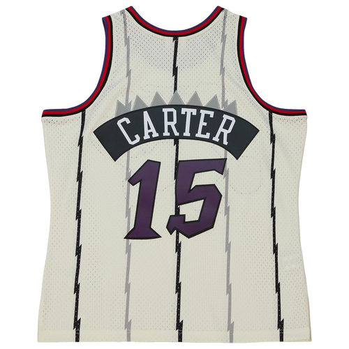 

Mitchell & Ness Mens Vince Carter Mitchell & Ness Raptors Cream Jersey - Mens Off White/White Size M