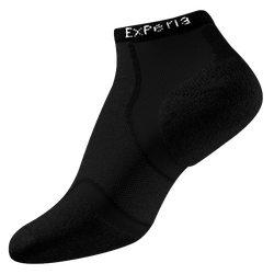 Thorlo Cushioned Heel Micro Mini Running Socks - Black/Black/Grey