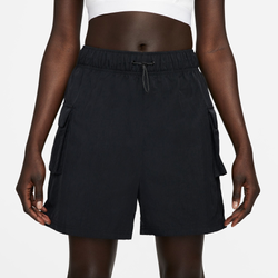 Women's - Nike Essential Woven Shorts  - Black/White
