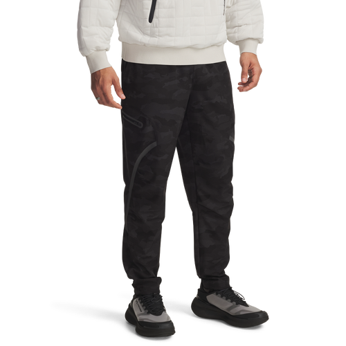 Under Armour Men's Unstoppable Cargo Pants, Medium, Black/Camo