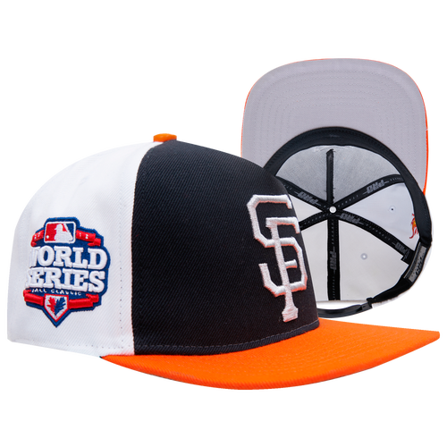 

Pro Standard Pro Standard Giants Chrome Wool Snapback - Adult Black/Orange Size One Size