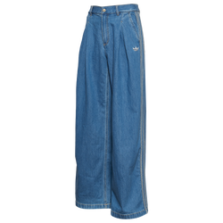 Boys' Grade School - adidas Originals Denim Originals Firebird Pants  - Blue/Blue