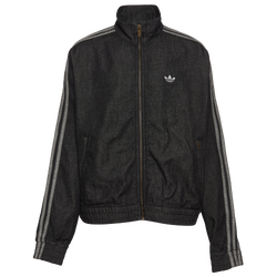 Boys' Grade School - adidas Originals Denim Firebird Jacket  - Black/Black