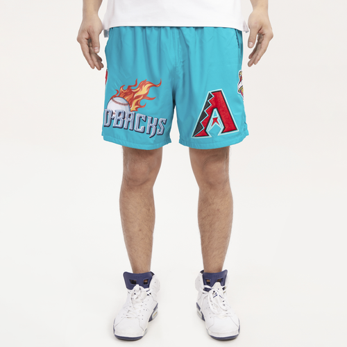 

Pro Standard Mens Pro Standard Diamondbacks Chrome Woven Shorts - Mens Teal/Teal Size L