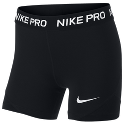 Girls' Grade School - Nike Pro Boy Shorts - Black/White