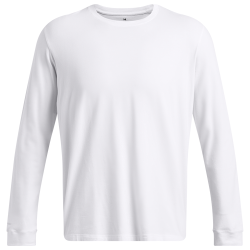 Under Armour Icon Charged Cotton Long Sleeve - Under Armour White/Halo Gray
