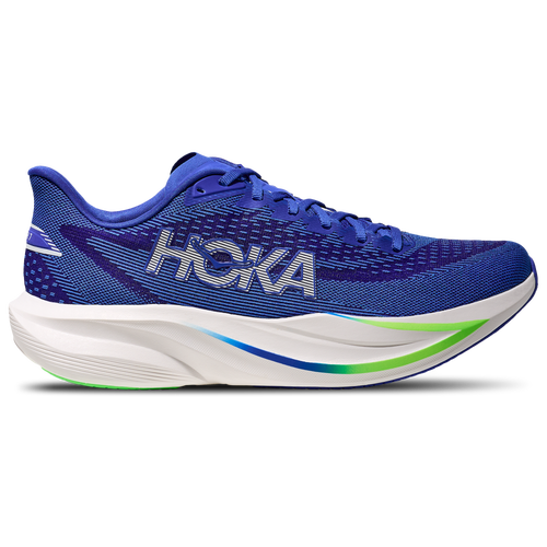 Mens HOKA Mach 7 - Running Shoes - Neon Green / Cobalt Blue / White Size 8.5