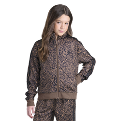 Girls' Grade School - adidas Originals Firebird AOP Jacket  - Black/Brown