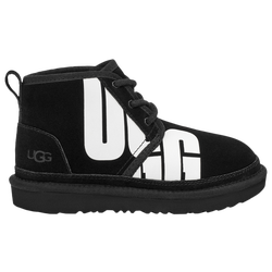 Boys' Preschool - UGG Neumel Split Logo Boots - Black/White