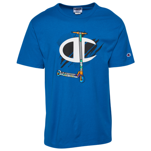 

Champion Mens Champion FF Scooter T-Shirt - Mens Blue/White Size S