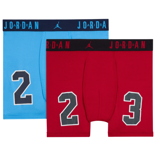

Boys Jordan Jordan Flight Underwear 2 Pack - Boys' Grade School Red/Carolina Size M