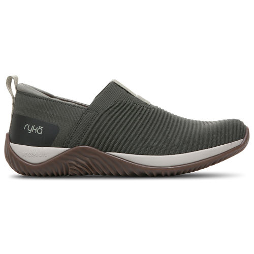 Ryka Echo Knit Slip-on Sneaker In Alpine Green Fabric