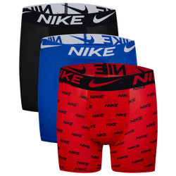 Boys' Grade School - Nike Printed Essential Micro Briefs 3PK - University Red/Black/Blue