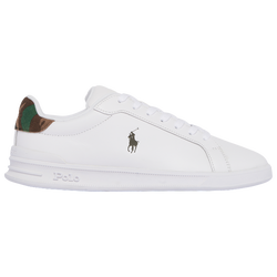 Men's - Polo Ralph Lauren Heritage Court II Leather Sneaker - White/Camo