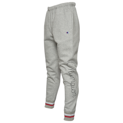 Men's - Champion Reverse Weave Varsity Joggers - Grey/Black/Red