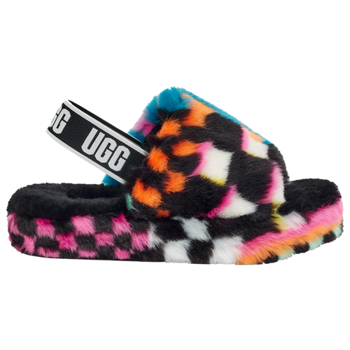 

Girls Preschool UGG UGG Fluff Yeah Slides - Girls' Preschool Shoe Multi/Black Size 03.0