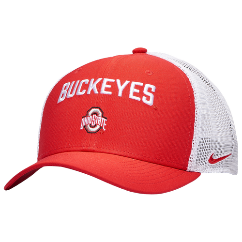 

Nike Mens Ohio Nike Ohio State Rise Trucker Home Cap - Mens White/Red Size One Size