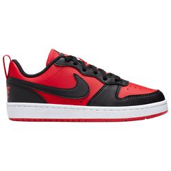 Boys' Grade School - Nike Court Borough Low Recraft - Red/Black/White