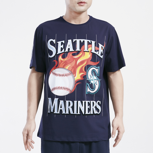 

Pro Standard Mens Pro Standard Mariners Chrome T-Shirt - Mens Navy/White Size XXL