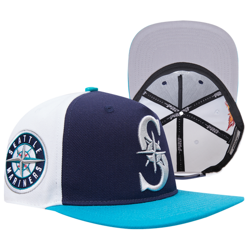 

Pro Standard Pro Standard Mariners Chrome Wool Snapback - Adult Midnight Navy/Teal Size One Size