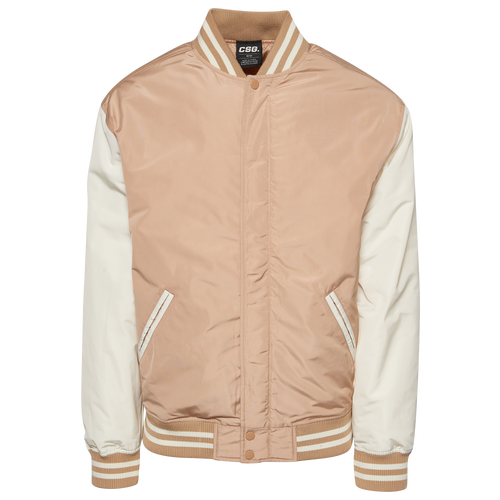 

CSG Mens CSG Gameday Jacket - Mens Hemp/White Size L