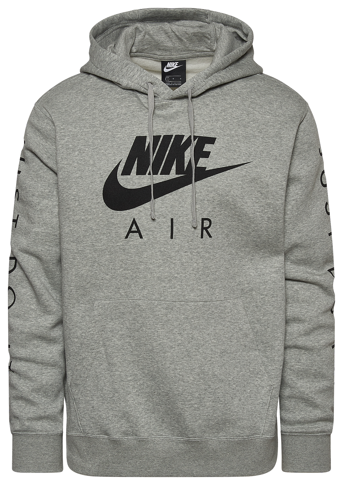 black nike sweatshirt with gold swoosh