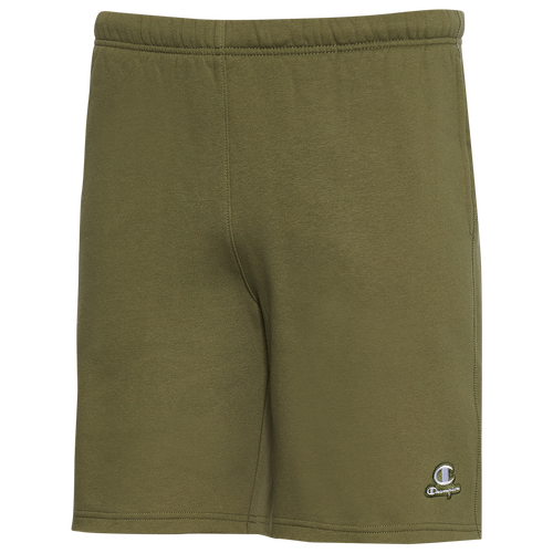 

Champion Cut Off Classic Fleece 8" Shorts - Mens Cargo Olive/White Size L