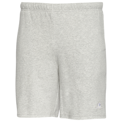 

Champion Cut Off Classic Fleece 8" Shorts - Mens Grey/White Size L