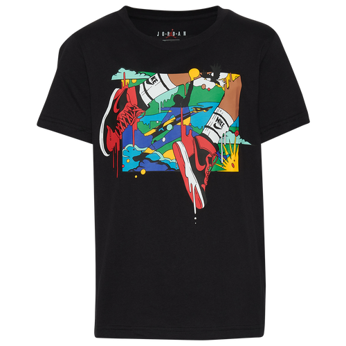 

Boys Jordan Jordan DNA Jumpman T-Shirt - Boys' Grade School Black/Gold Size L